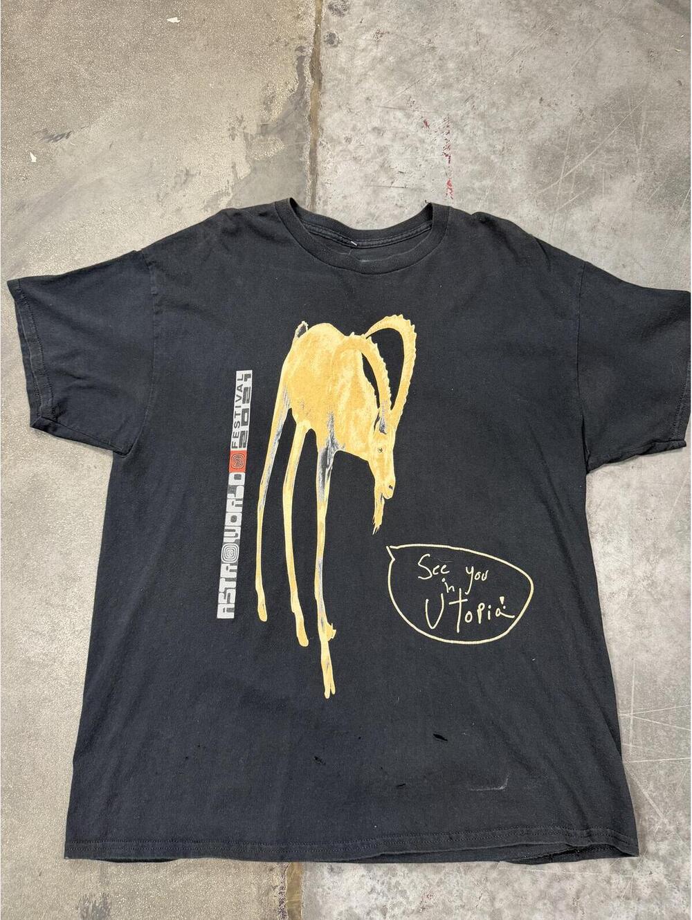 Travis Scott Astroworld Festival 2021 Concert Merch Goat Utopia Size Large